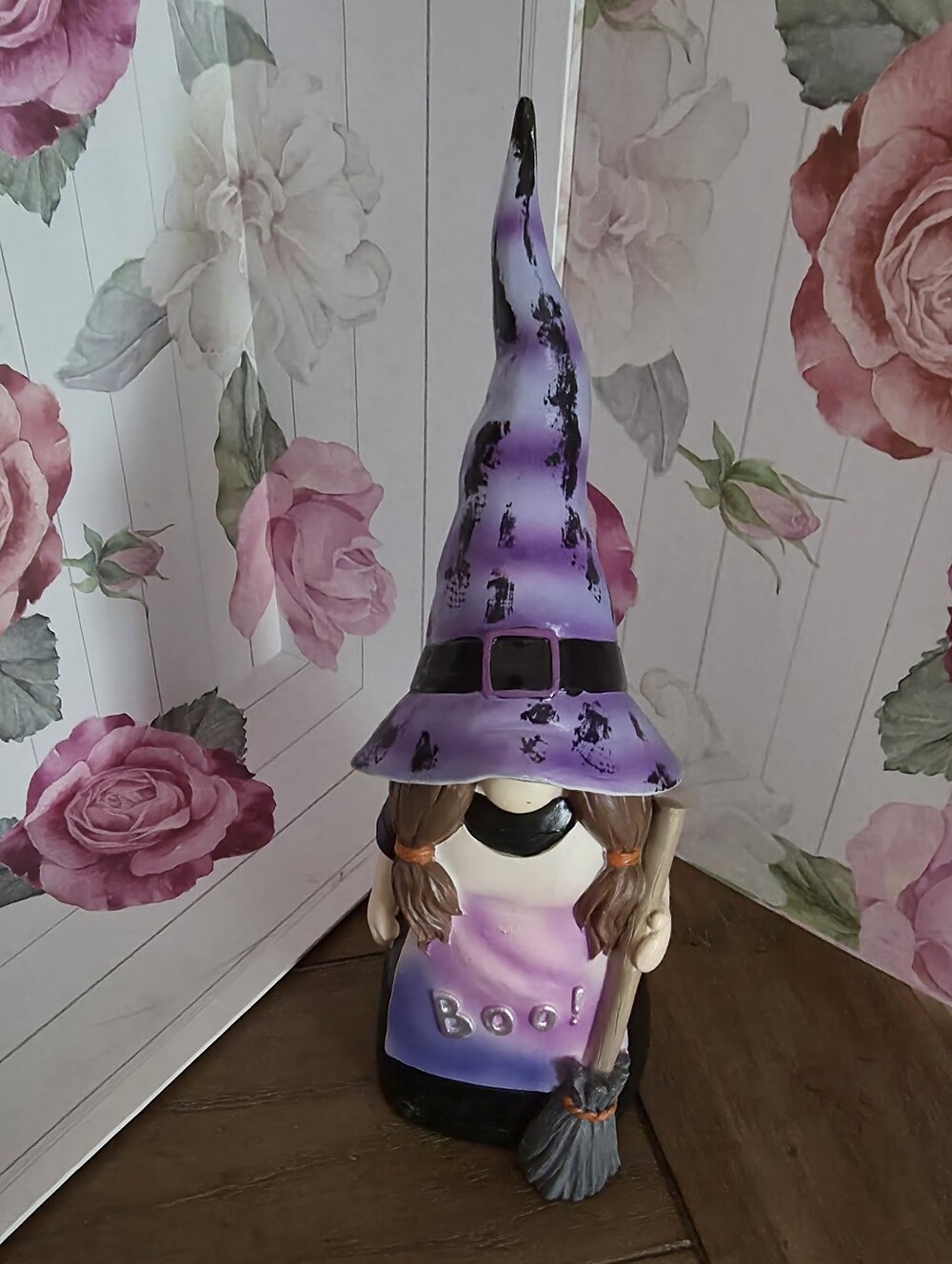 Boo Witch Purple Black Decor